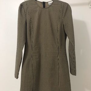 Stretchable Seersucker Mini Dress